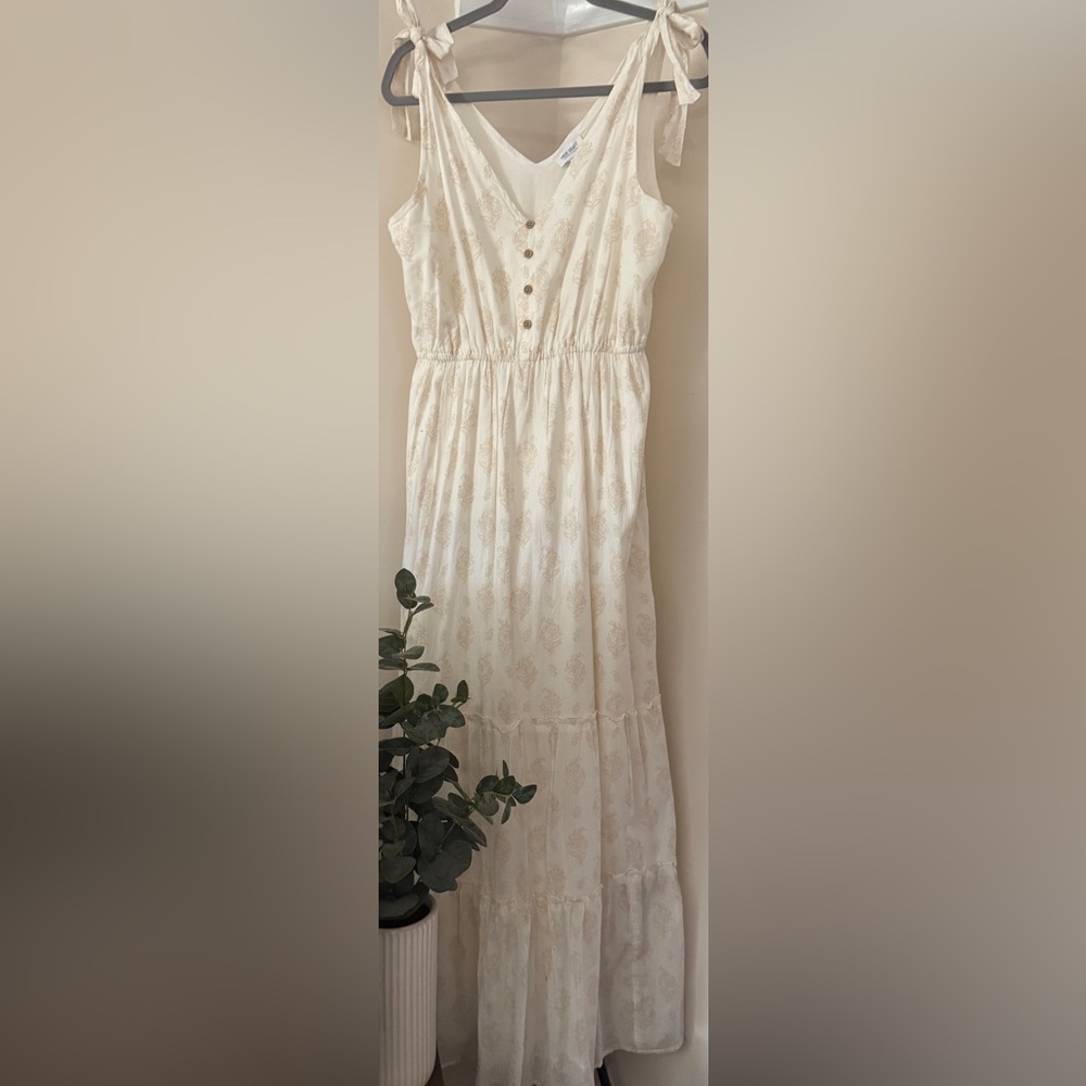 NWT True Craft ladies sleeveless tiered maxi dress, size large